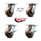 Service Caster 5 Inch High Temp Phenolic Swivel Caster Swivel Locks 2 Brakes SCC, 2PK SCC-35S520-PHRHT-BSL-2-SLB-2 - alternate 7